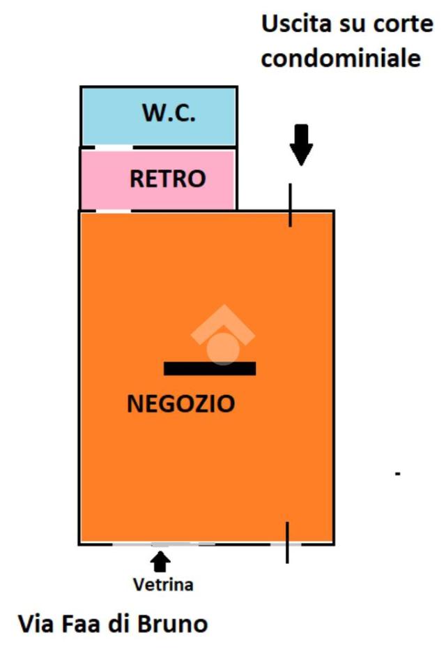 Negozio in Via Faà di Bruno Emilio 18, Alessandria, {3} - Planimetria 1