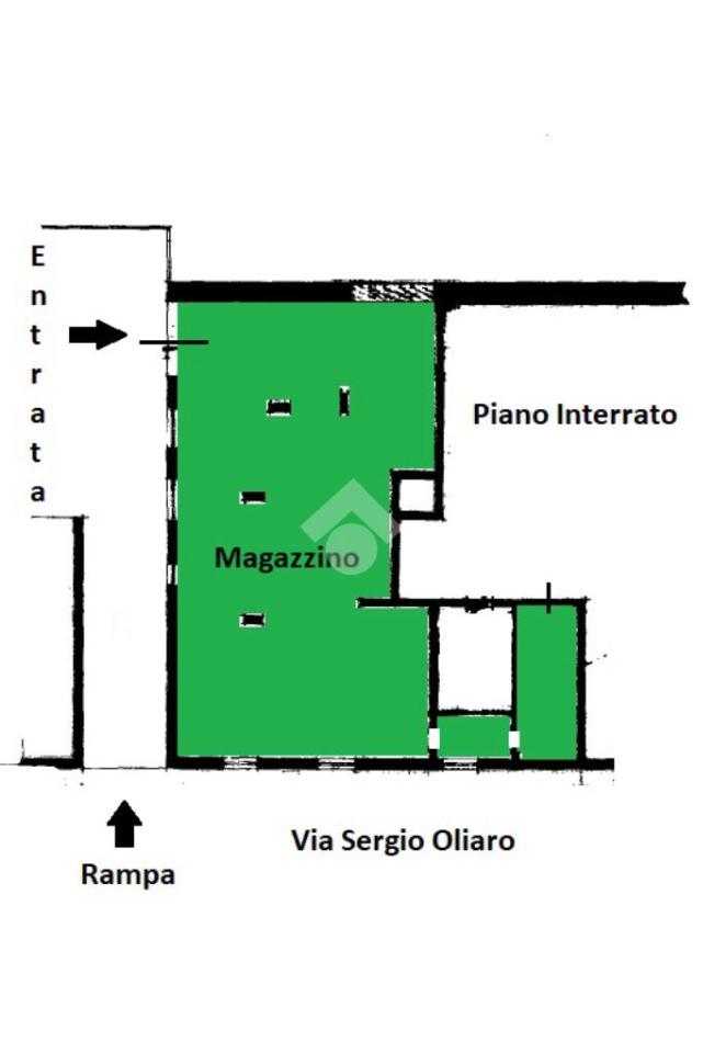 Magazzino in Via Sergio Oliaro 5, Casale Monferrato, {3} - Planimetria 1