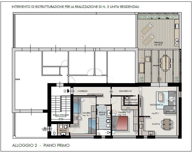 appartamento in vendita a Cascina