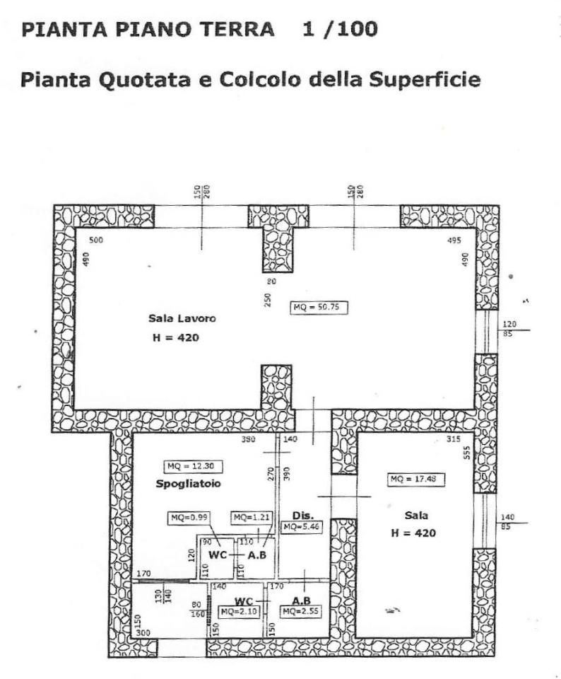 Negozio in Corso Claudio, Castel San Giorgio, {3} - Planimetria 1