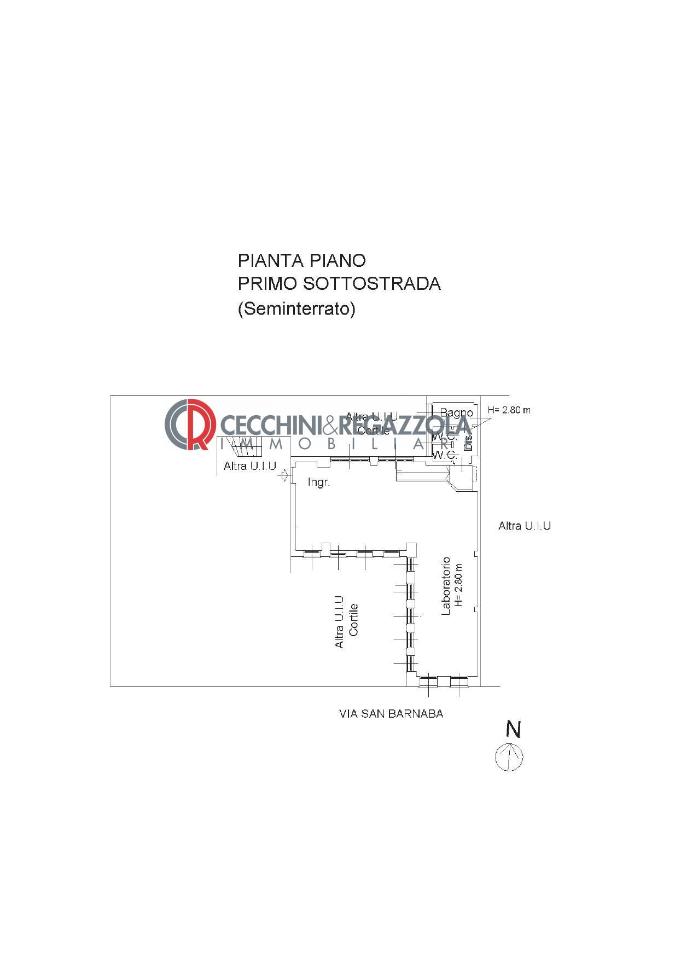 Ufficio in Via San Barnaba 39, Milano, {3} - Planimetria 1