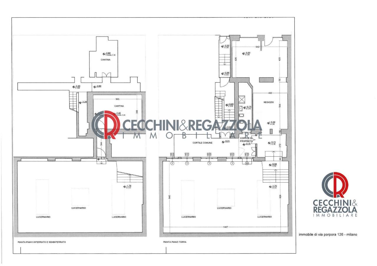 Negozio in Via Porpora 126, Milano, {3} - Planimetria 1