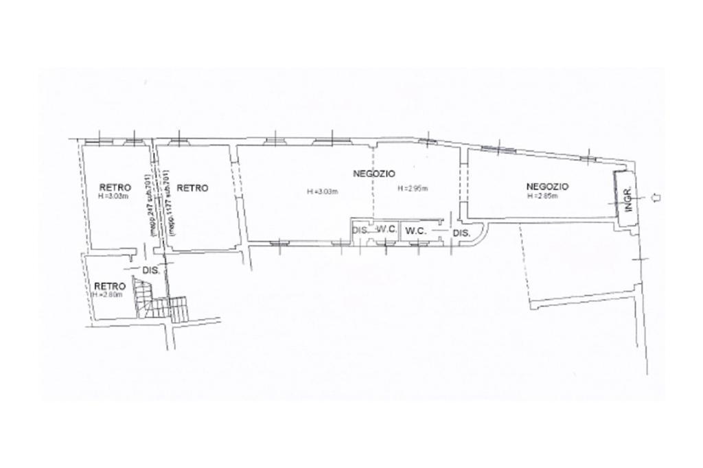 Negozio in Piazza Vittorio Emanuele II, Calvenzano, {3} - Planimetria 1