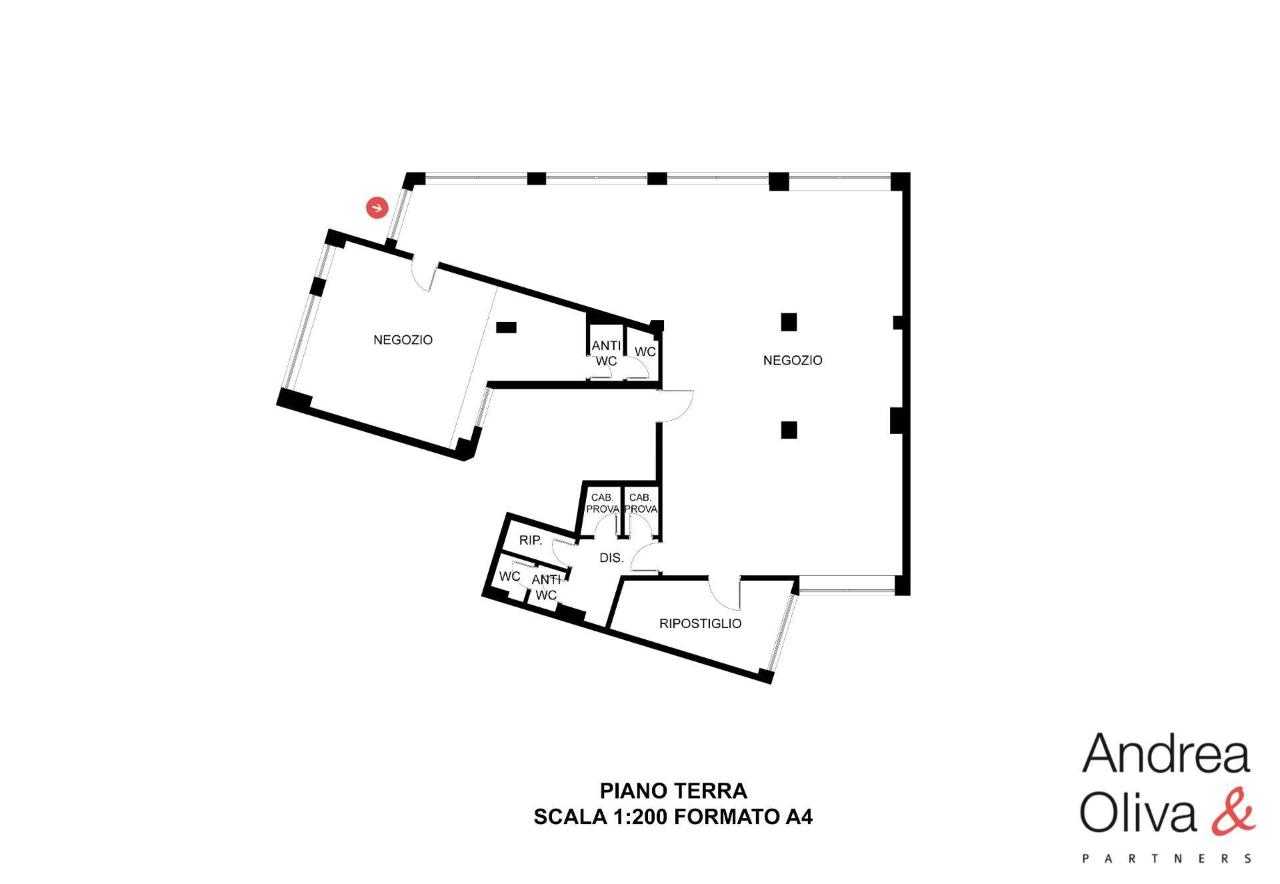 Negozio in Viale Ippodromo, Trieste, {3} - Planimetria 1