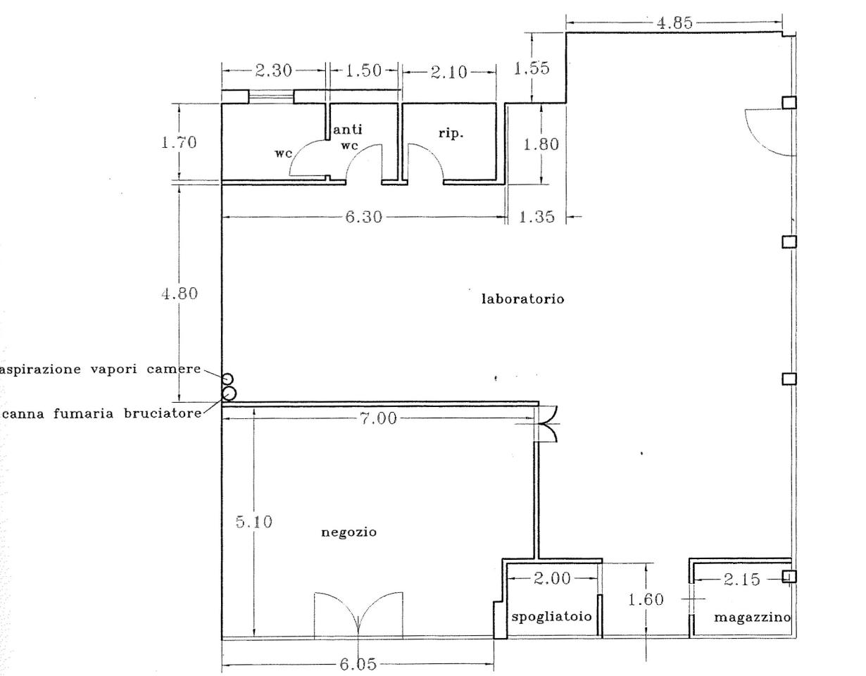 Capannone in , Ponsacco, {3} - Planimetria 1