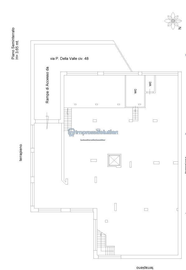 Negozio in Via Paolo della Valle, Napoli, {3} - Planimetria 1