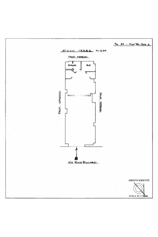 Negozio in Via Nino Ricciardi 35, La Spezia, {3} - Planimetria 1