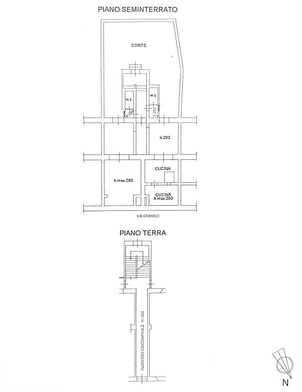 Ristorante in Via Antonio Gramsci, Rosignano Marittimo, {3} - Planimetria 1