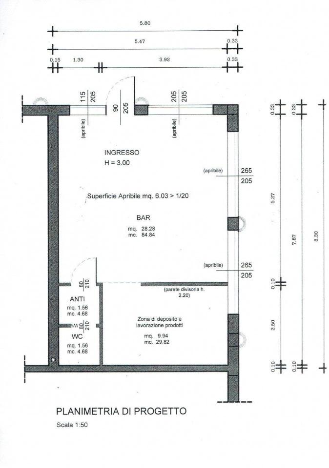 Negozio in Via Repoise 10, Cervarese Santa Croce - Planimetria 1