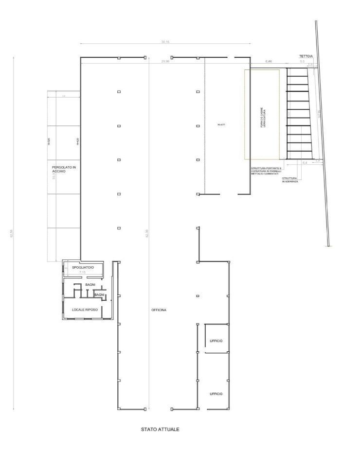 Capannone in Via del Pozzo 14, Massa, {3} - Planimetria 1