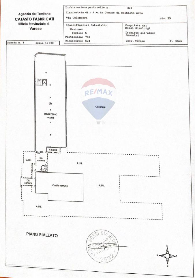 Capannone in Colombera 29, Solbiate Arno, {3} - Planimetria 1