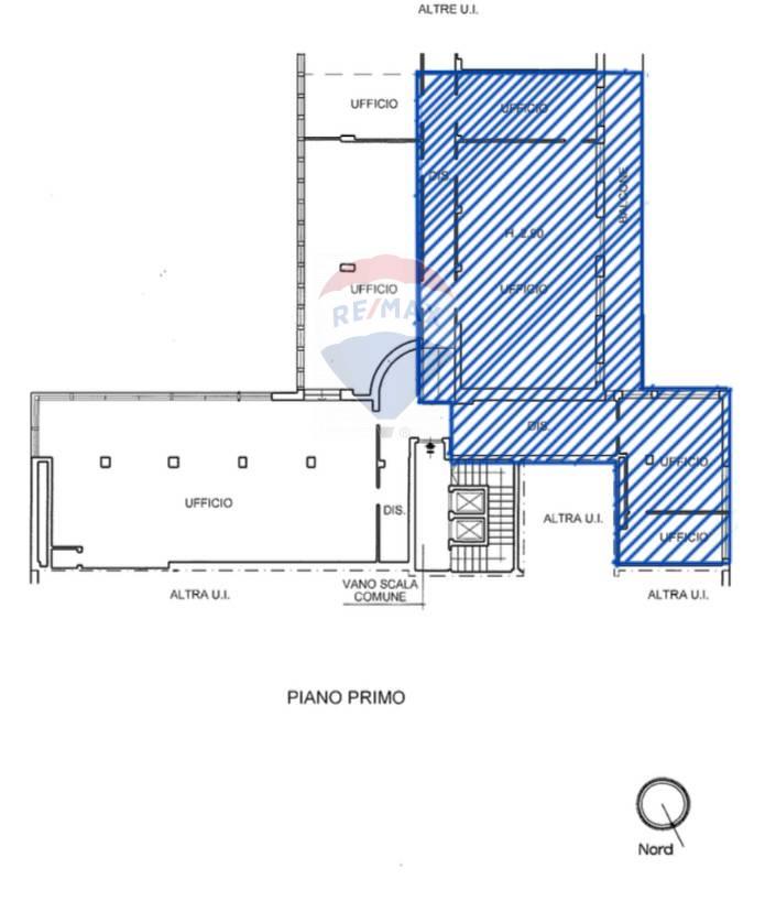 Ufficio in Corso Sempione 15, Gallarate, {3} - Planimetria 1