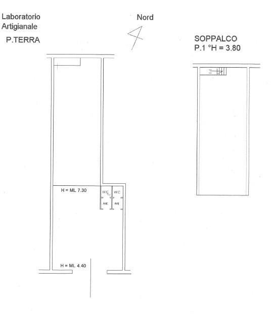Locale commerciale in Via Perlatura 49, Ariccia, {3} - Planimetria 1