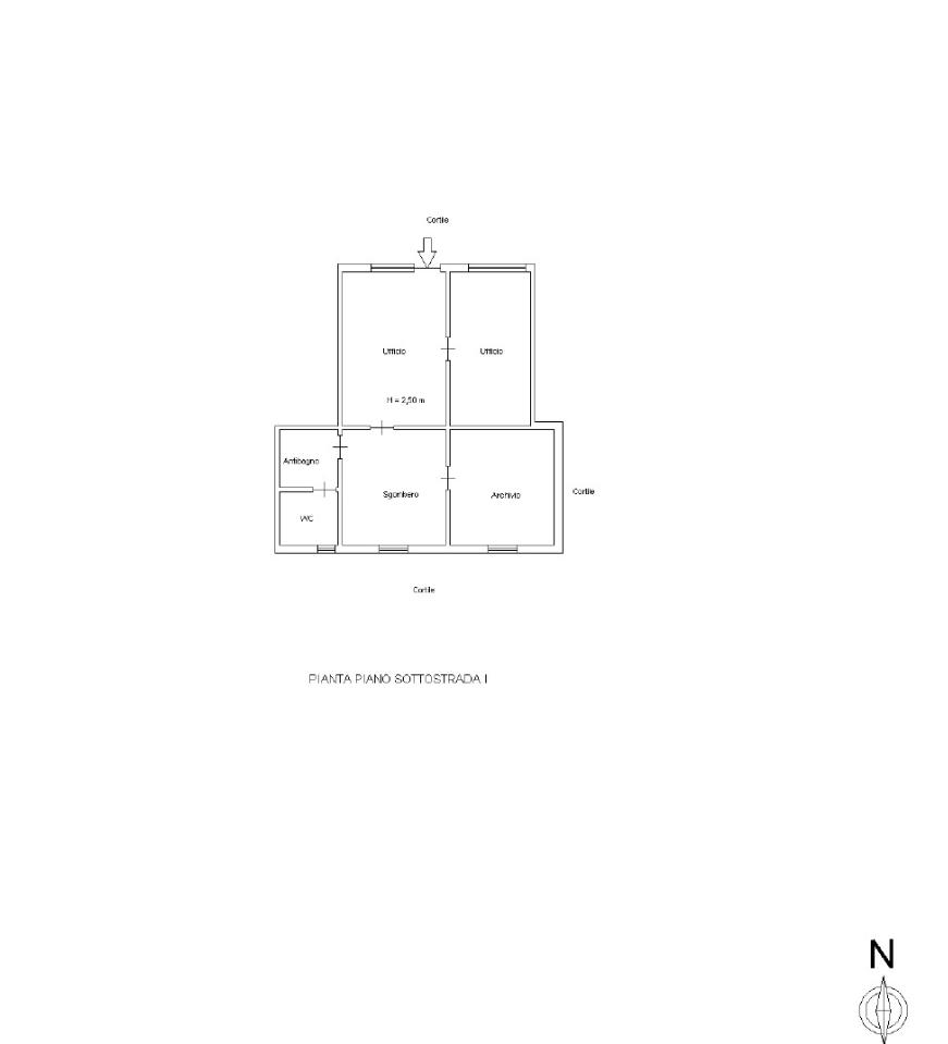Ufficio in Via Vaccarini 11, Sant'Agata Li Battiati, {3} - Planimetria 1
