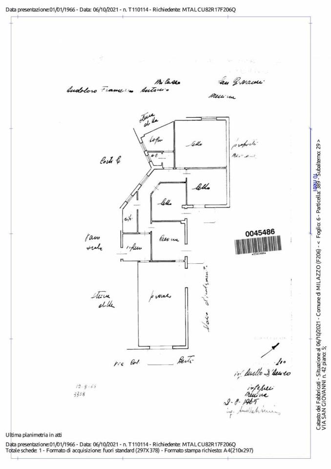 Quadrilocale in {3}, Via San Giovanni 29 - Planimetria 1