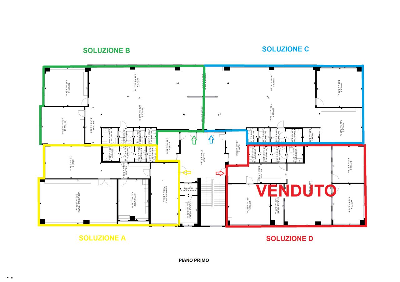 Ufficio in Via Giuseppe Brini 45, Bologna, {3} - Planimetria 1