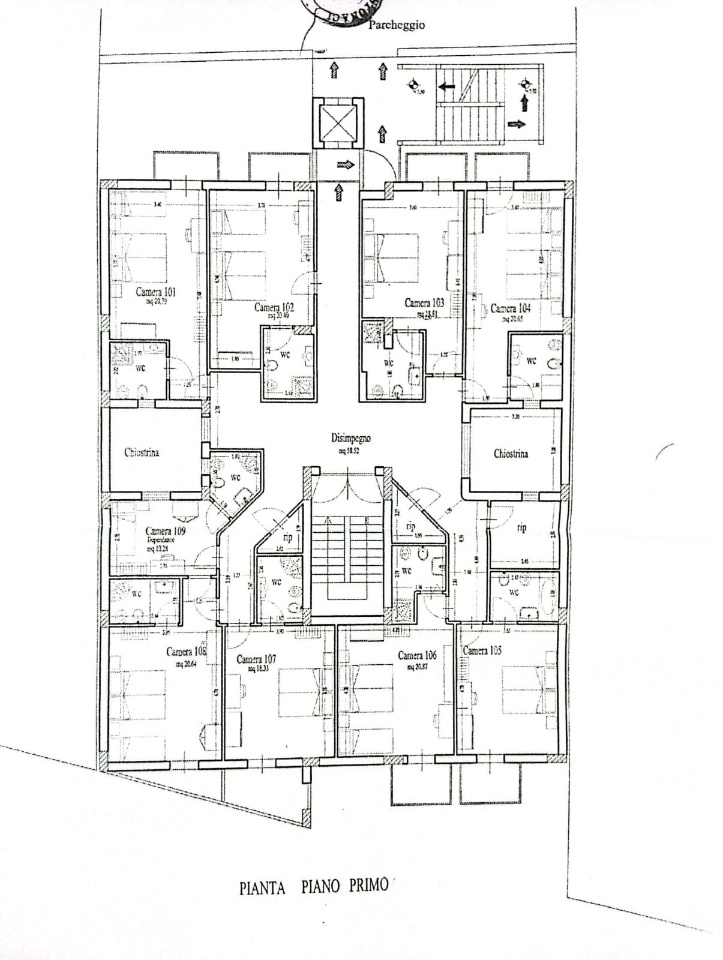 Hotel in Via Roma 103, Custonaci, {3} - Planimetria 1