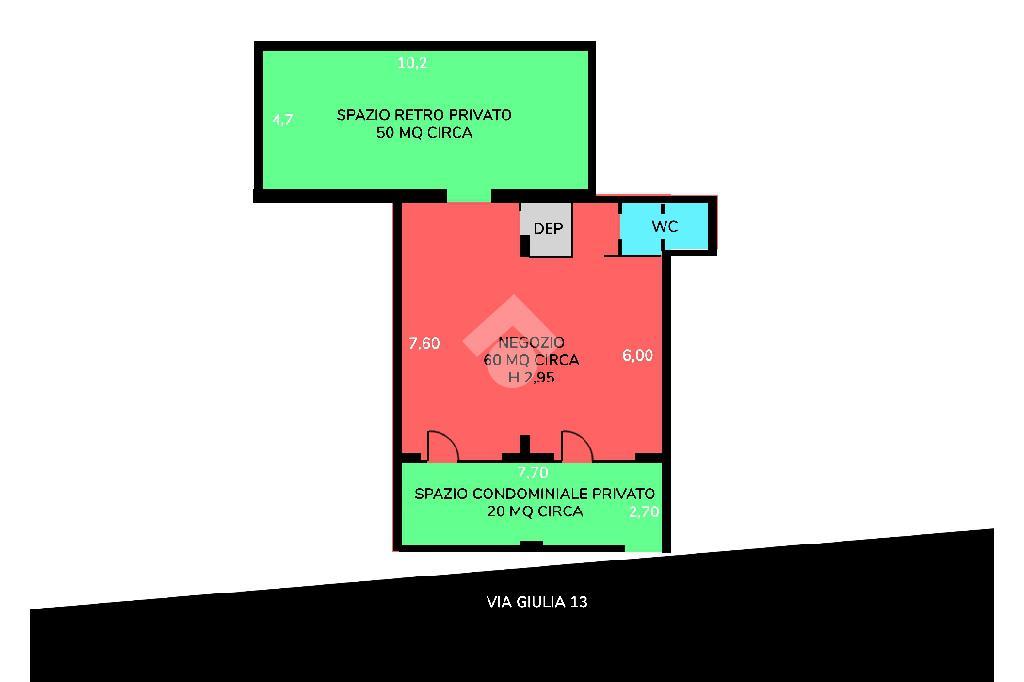 Negozio in Via Giulia 13, Caserta, {3} - Planimetria 1