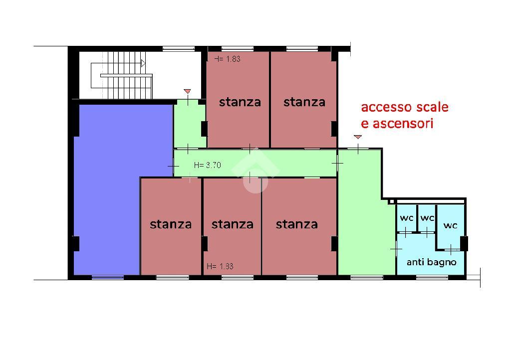 Ufficio in Cetro Direzionale Ex Saint Gobain, Caserta, {3} - Planimetria 1