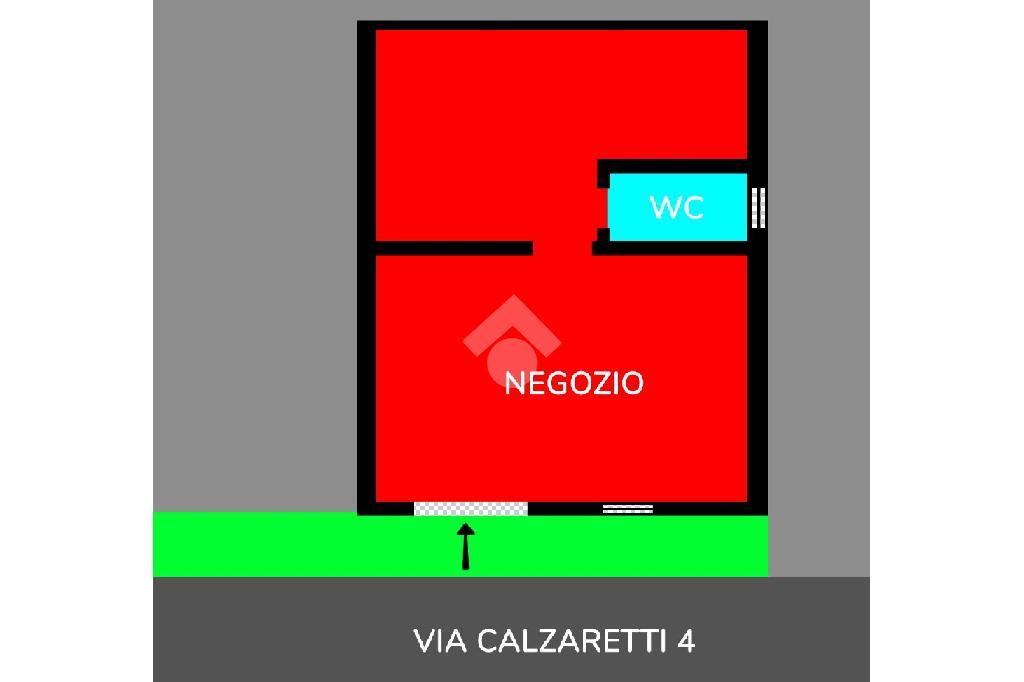 Negozio in Via Calzaretti 2, Santa Maria A Vico, {3} - Planimetria 1