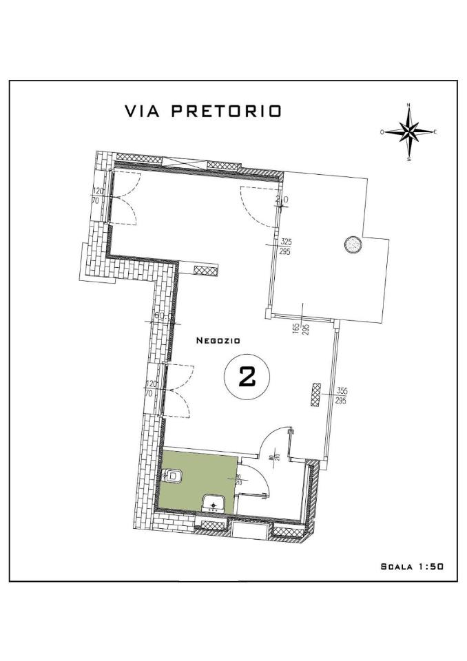Negozio in Piazza Carlo Fontana, Magenta, {3} - Planimetria 1