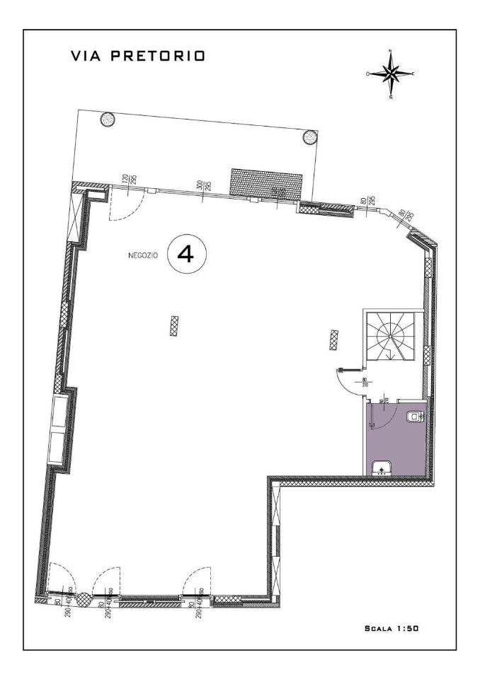 Negozio in Piazza Carlo Fontana, Magenta, {3} - Planimetria 1