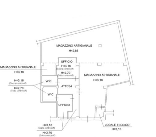 Magazzino in Via delle Tavernelle Ancona, Ancona, {3} - Planimetria 1