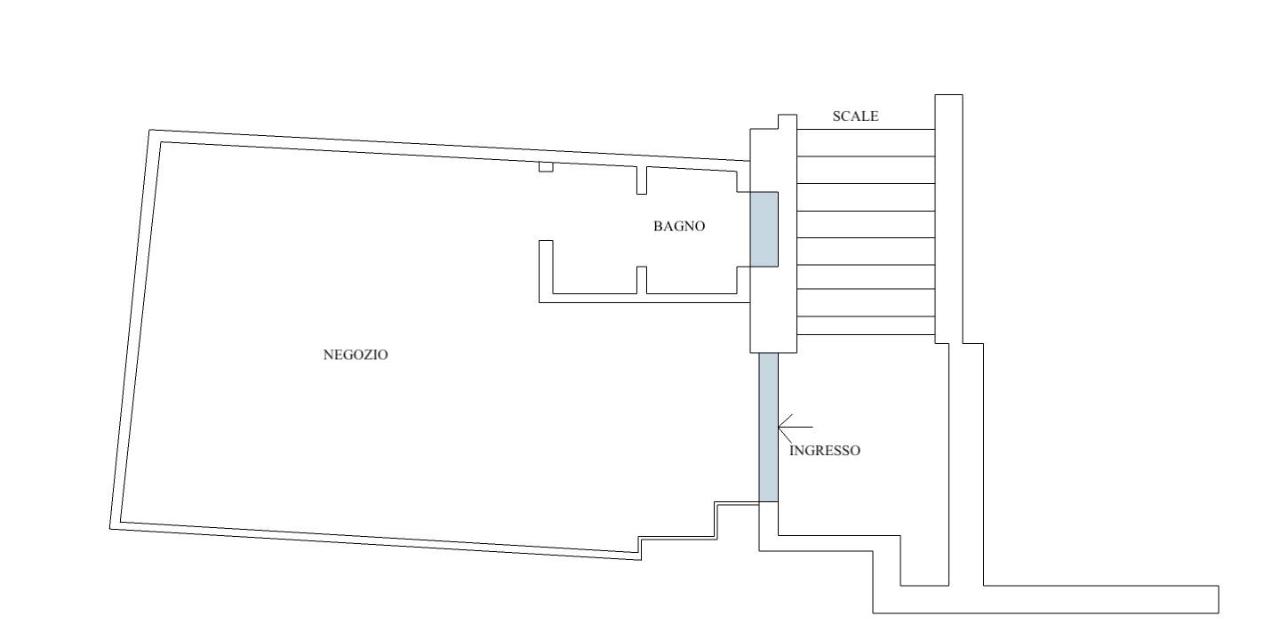 Negozio in Corso di Porta Vittoria 46, Milano, {3} - Planimetria 1