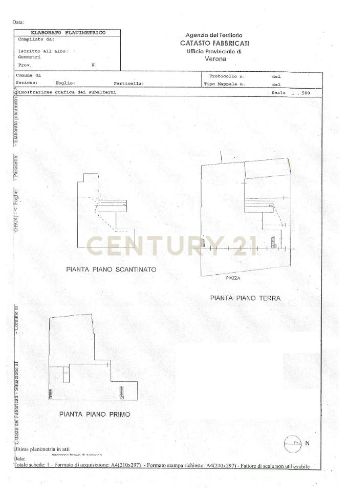 Negozio in Piazza Alcide De Gasperi 120, San Giovanni Lupatoto, {3} - Planimetria 1