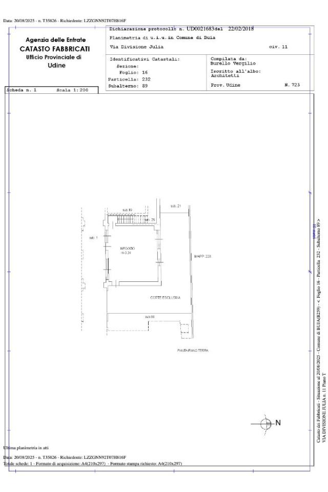 Negozio in Via Divisione Julia 11, Buia, {3} - Planimetria 1