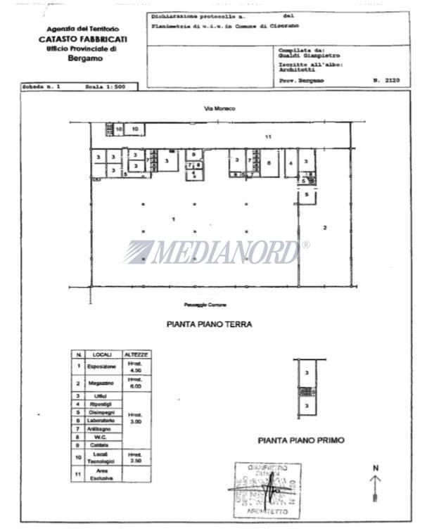 Capannone in Ciserano 6, Ciserano, {3} - Planimetria 1