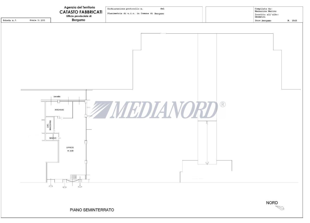 Ufficio in Bergamo, Bergamo, {3} - Planimetria 1