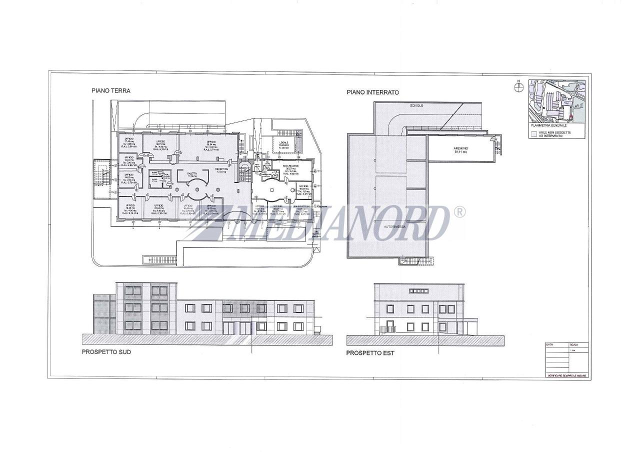 Ufficio in Osio Sopra 19, Osio Sopra, {3} - Planimetria 1
