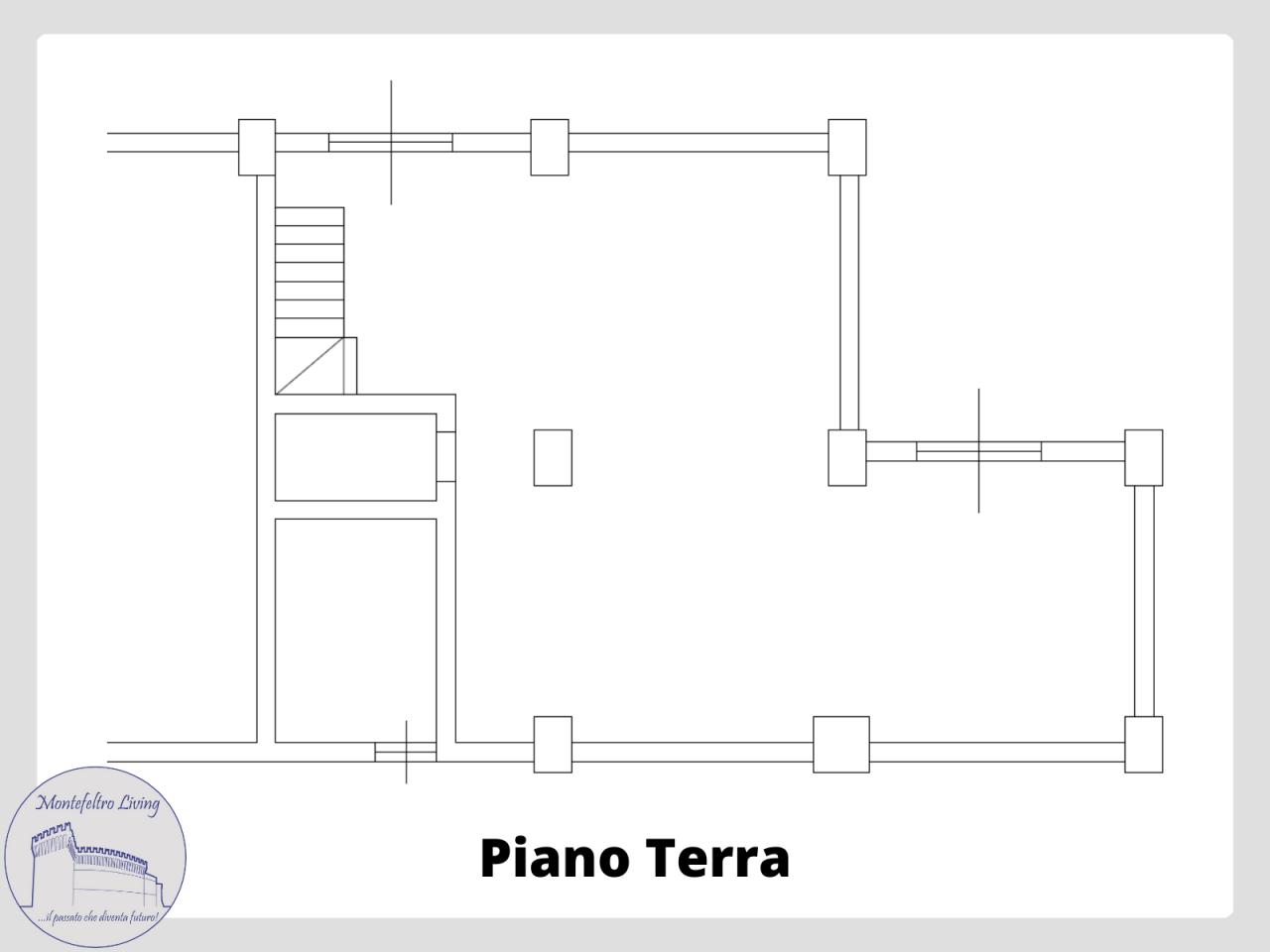 Negozio in Via Flaminia 119, Acqualagna, {3} - Planimetria 1