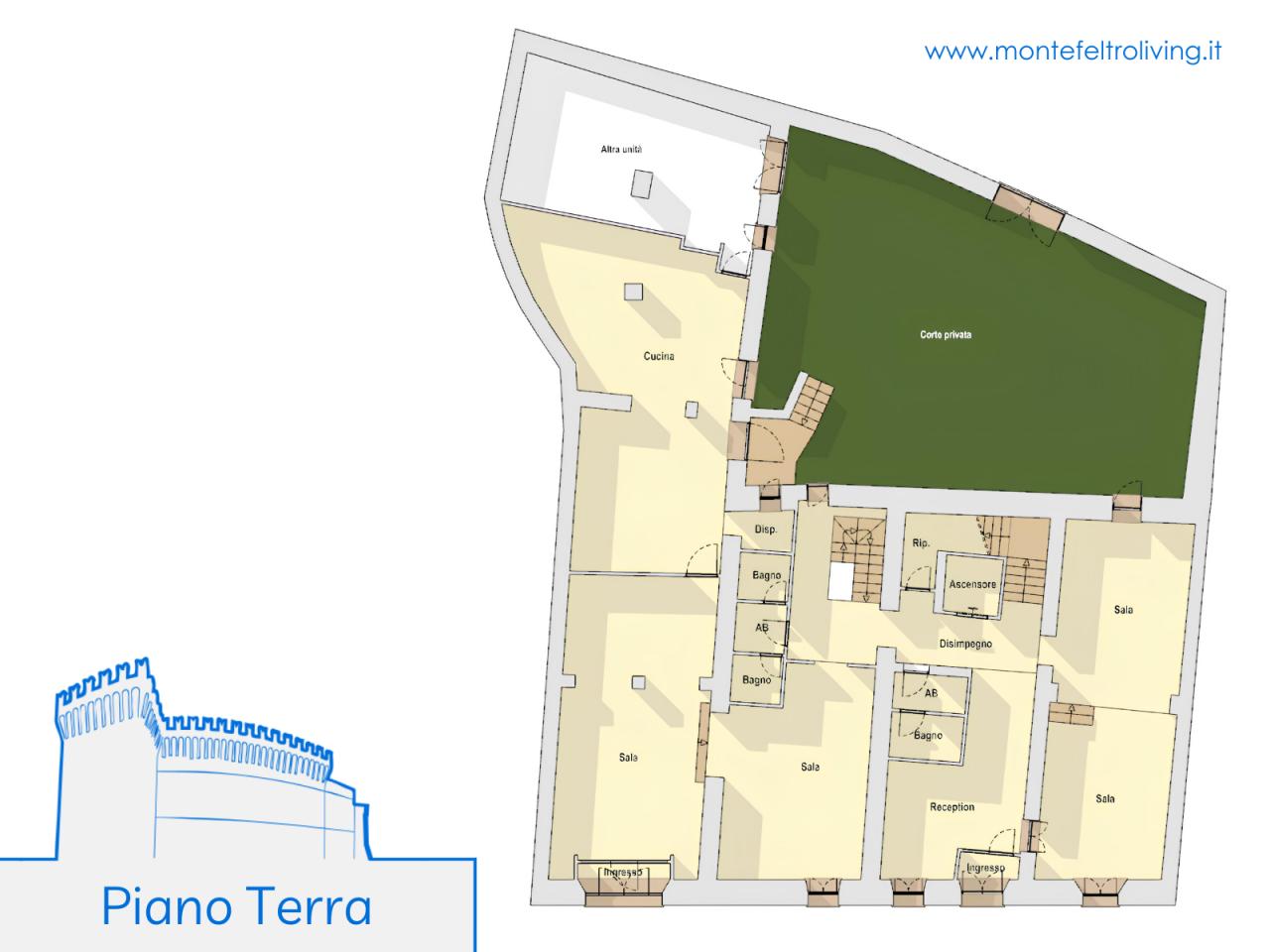 Albergo in Via Mancini, Sant'Angelo In Vado, {3} - Planimetria 1