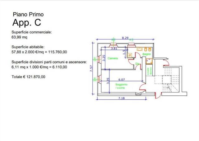 Dreizimmerwohnung in Via Glisente, Castelletto sopra Ticino - Foto 1