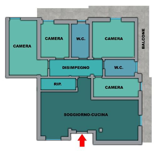 Apartament in Via Tevere Snc, Ponzano di Fermo - Photo 1