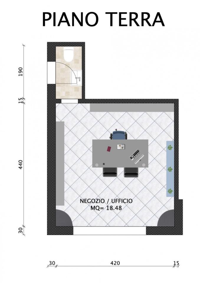 Negozio in Via Bentivogli 38, Molinella, {3} - Planimetria 1