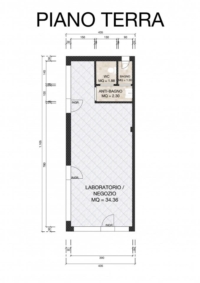 Laboratorio in Via Fascinata 28/B, Argenta, {3} - Planimetria 1