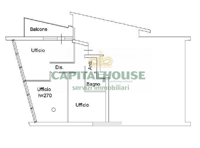 Ufficio in Via Giuseppe Giacosa 2, Bologna, {3} - Planimetria 1