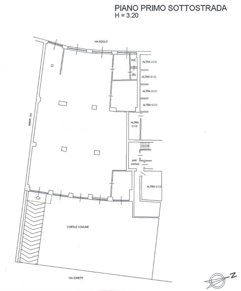 Locale commerciale in Via Zuretti 5, Milano, {3} - Planimetria 1