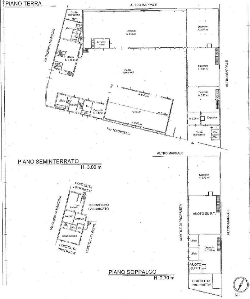 Capannone in Via Marconi, Segrate, {3} - Planimetria 1
