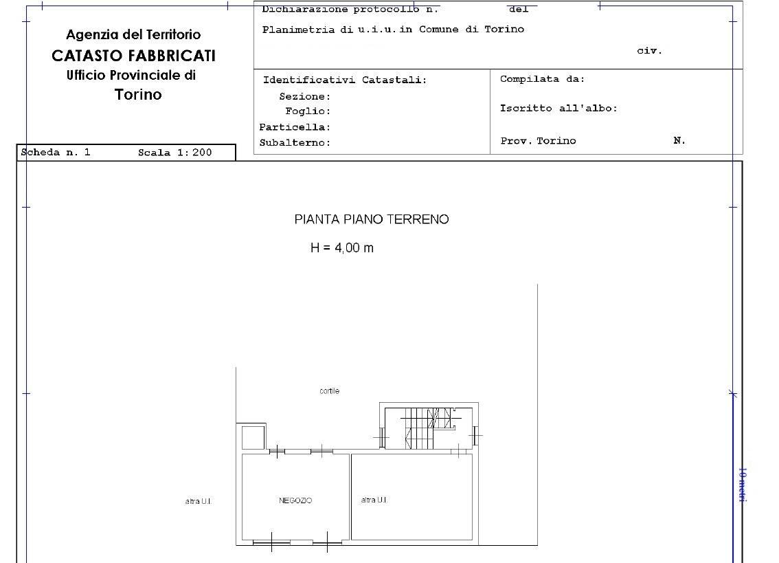 Tabaccheria in Via Giacomo Medici 100, Torino, {3} - Planimetria 1