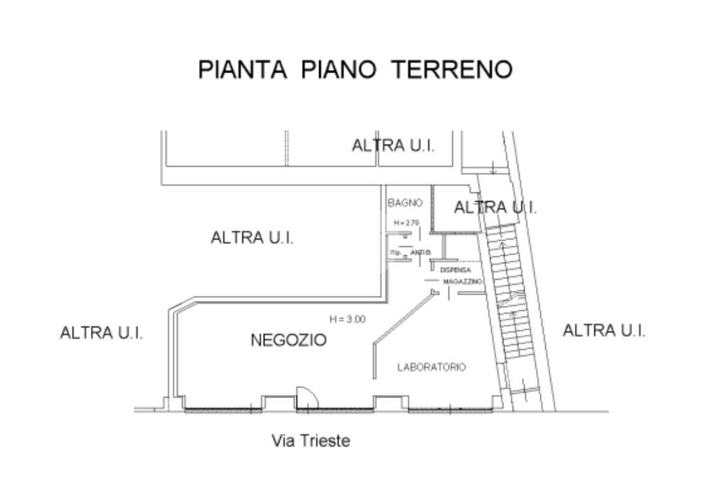 Negozio in Via Trieste 6, Cuorgne', {3} - Planimetria 1