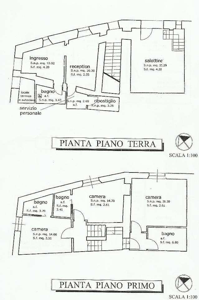 Hotel in Via Roma, Montalcino, {3} - Planimetria 1