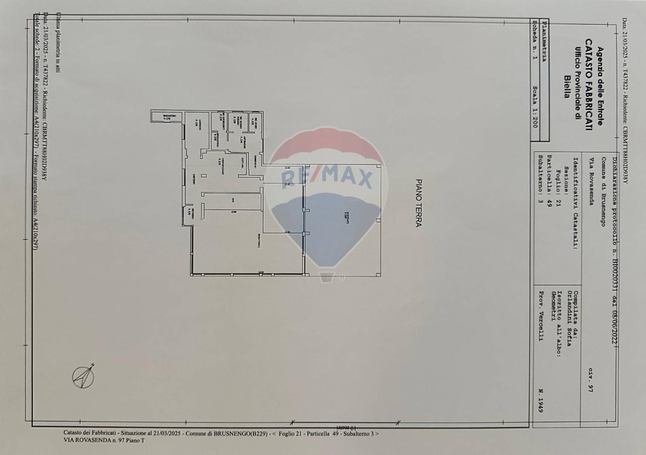 Negozio in Via Rovasenda 97, Brusnengo, {3} - Planimetria 1