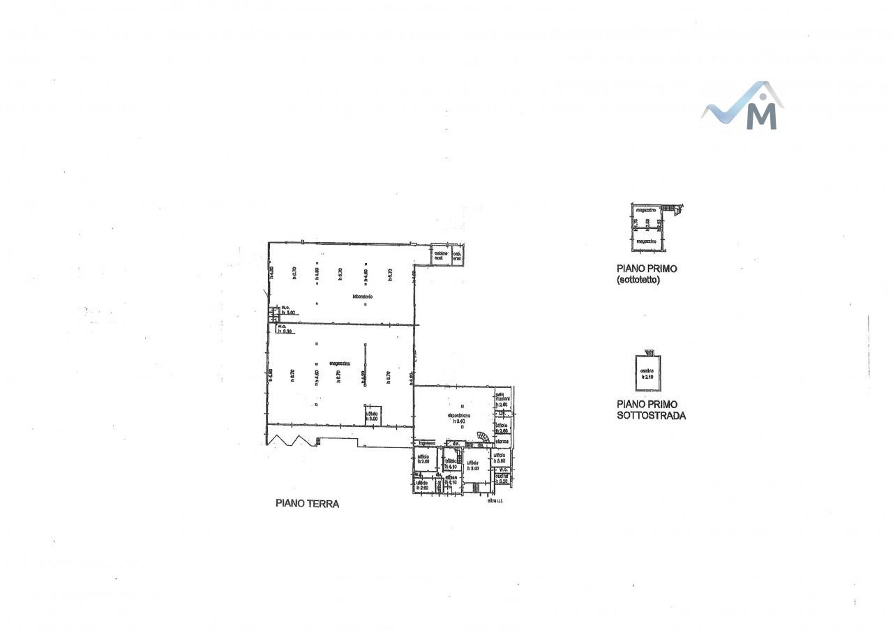 Capannone in Via delle Dalie 9, Cogliate, {3} - Planimetria 1