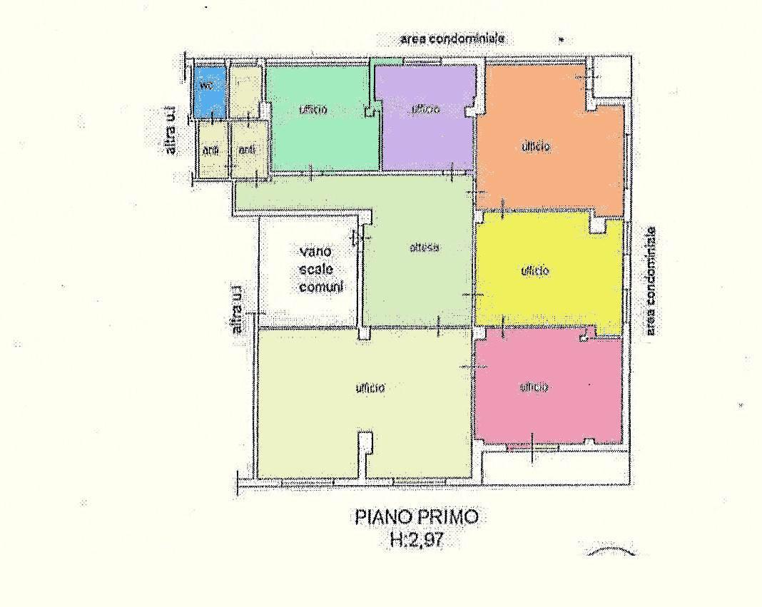 Ufficio in Viale Castracani, Lucca, {3} - Planimetria 1