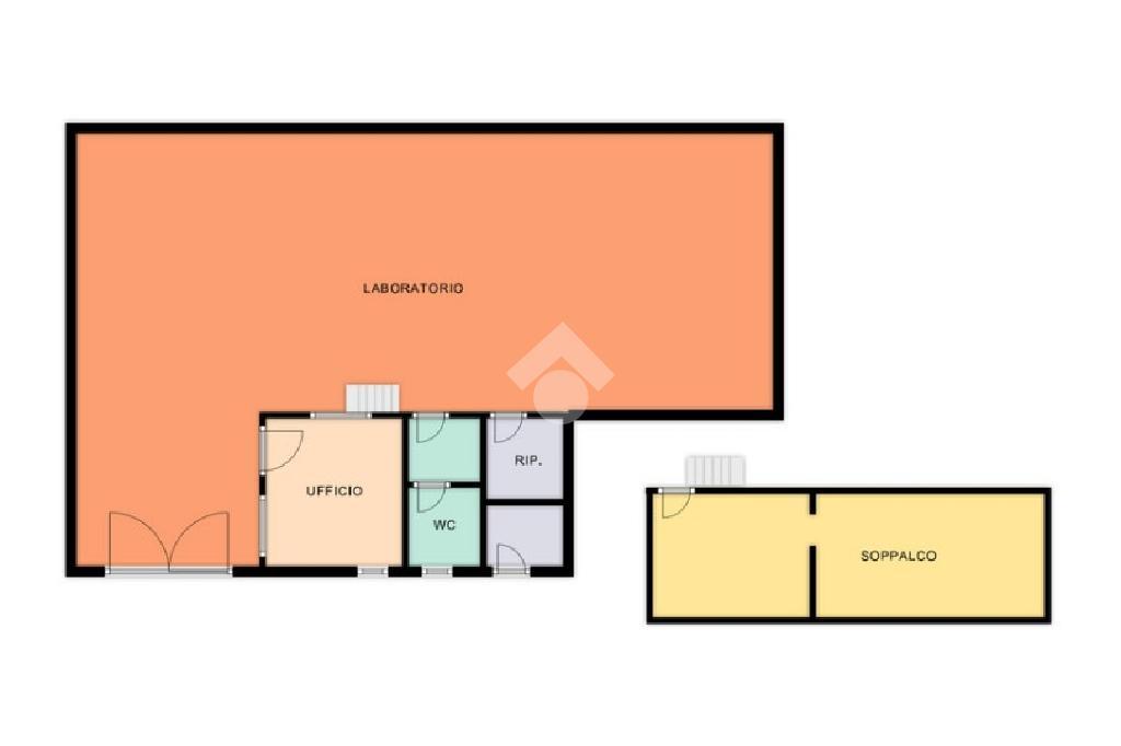 Capannone in Via Giuseppe Verdi 6, San Giorgio Su Legnano, {3} - Planimetria 1