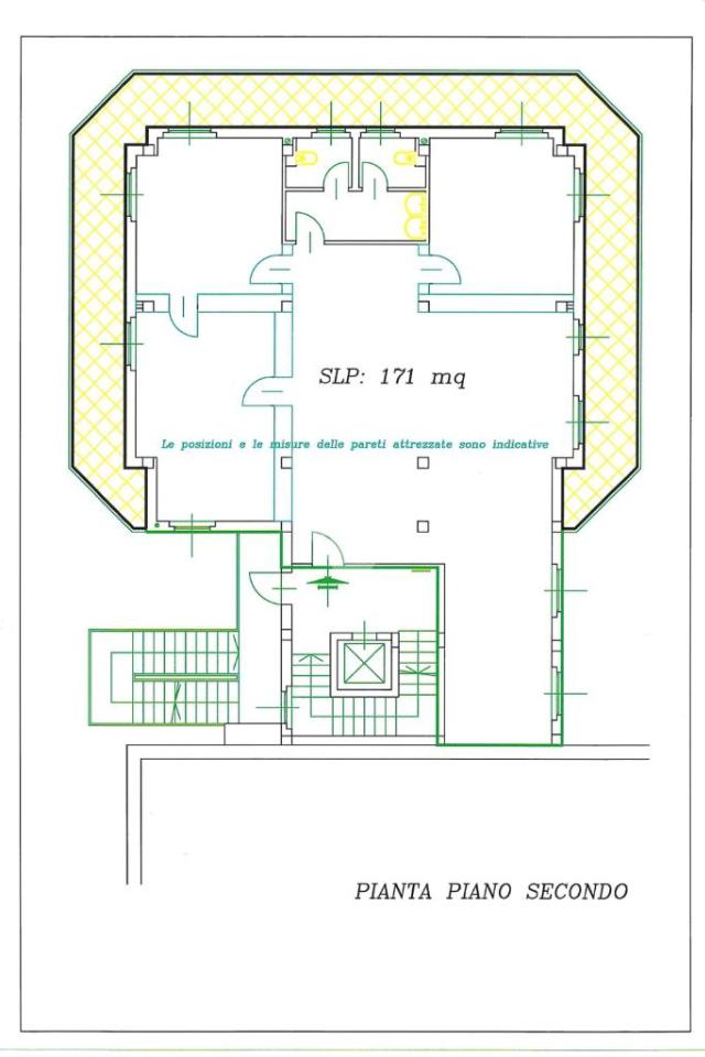 Ufficio in Via Sebastiano Caboto 12, Legnano, {3} - Planimetria 1